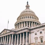Snow on the United States Capitol Building