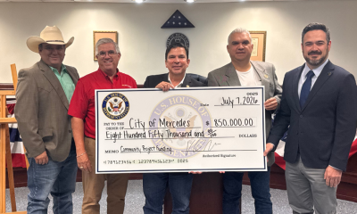 Congressman Gonzalez presents $850,000 in Community Project Funding to the City of Mercedes.