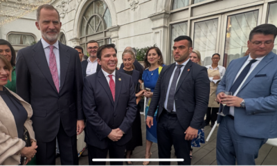 CVG and Ms. Lorena with Felipe VI King of Spain