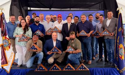 Congressman Gonzalez with South Texas veterans and local leaders at the groundbreaking of a new VFW Post 2410.