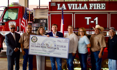 Congressman Gonzalez, Mayor Rosa Perez, and the City of La Villa. 