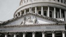 Frieze on the front of the United States Capitol Building